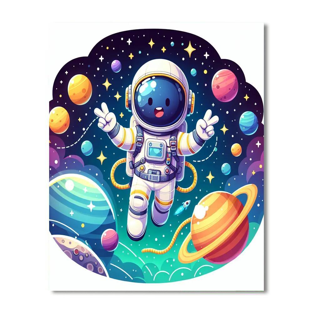 Creative Space Explorer Paint By Numbers Art