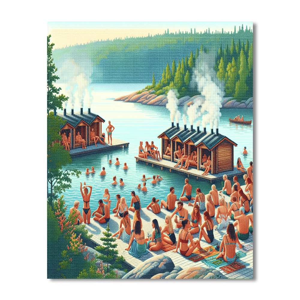 Helsinki Sauna Festival - Finland Paint By Number