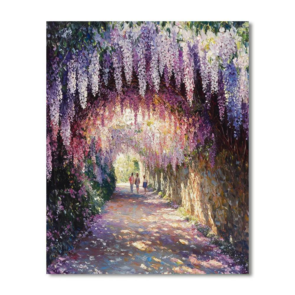 Wisteria Tunnel - Kitakyushu Paint By Numbers