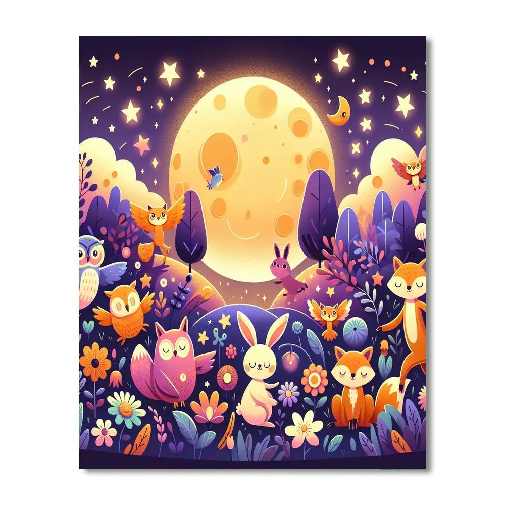 Magical Moonlight Dreams Number Painting