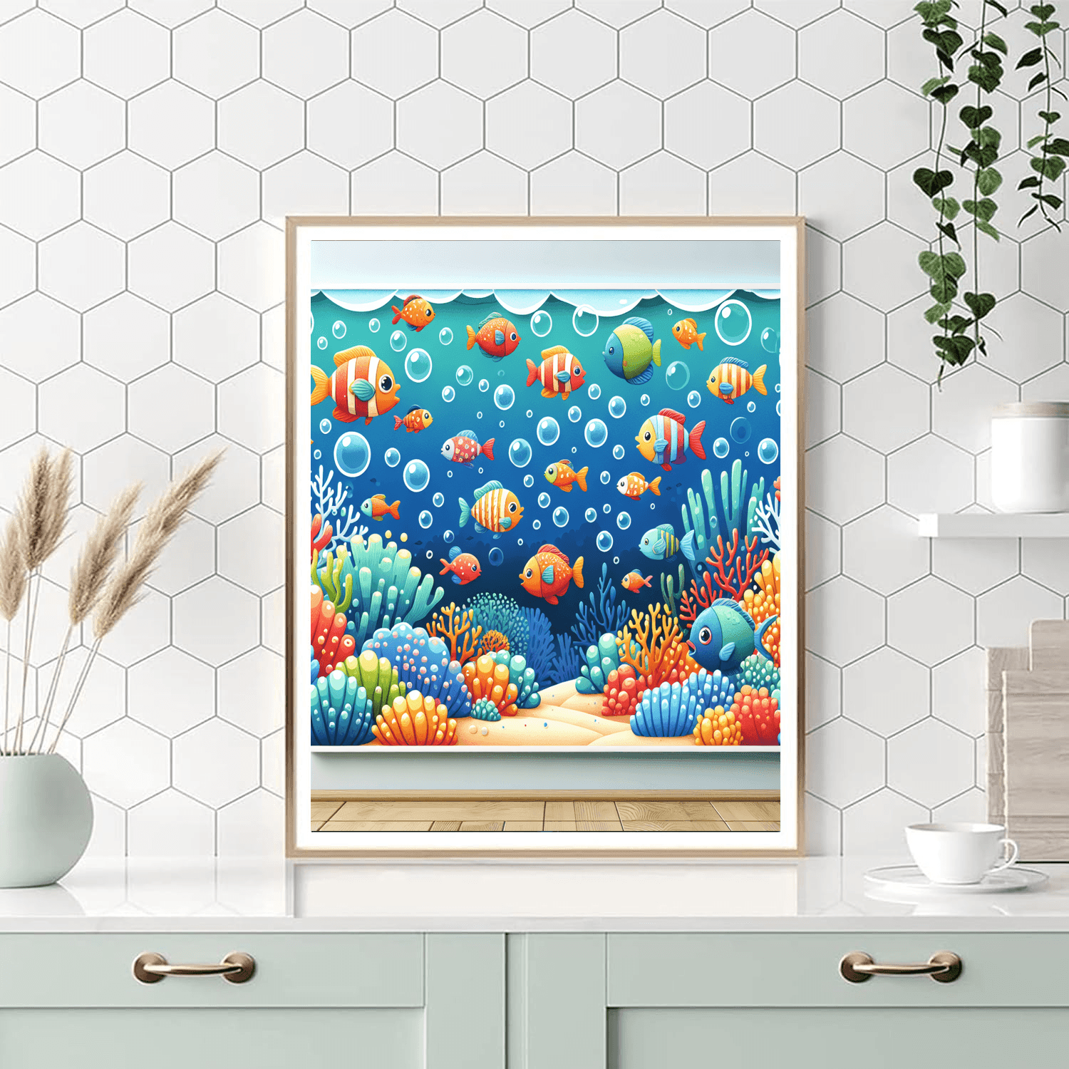 Whimsical Fishy Friends Painting By Numbers Kit