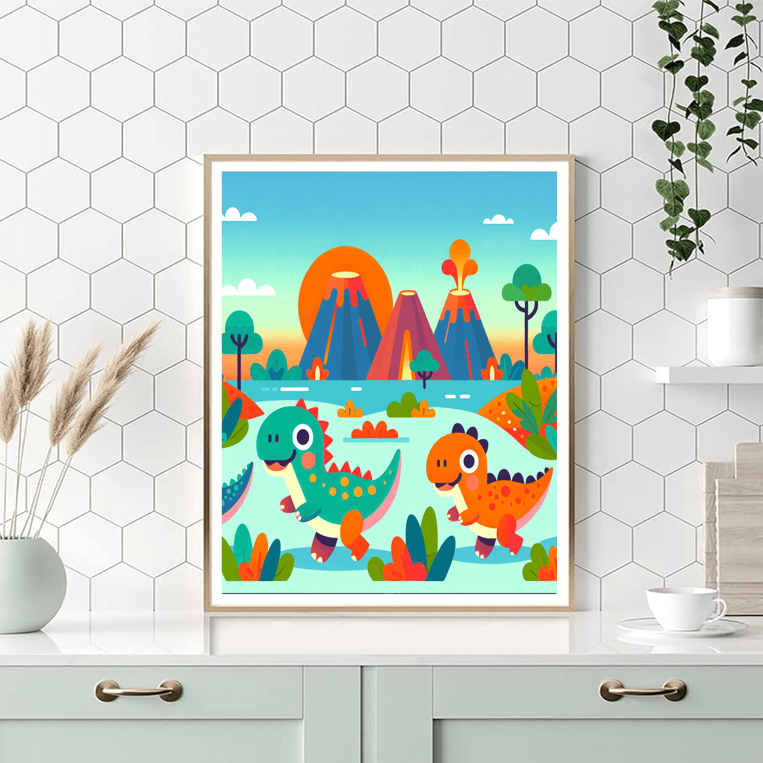 Dino Discovery Dash Number Painting