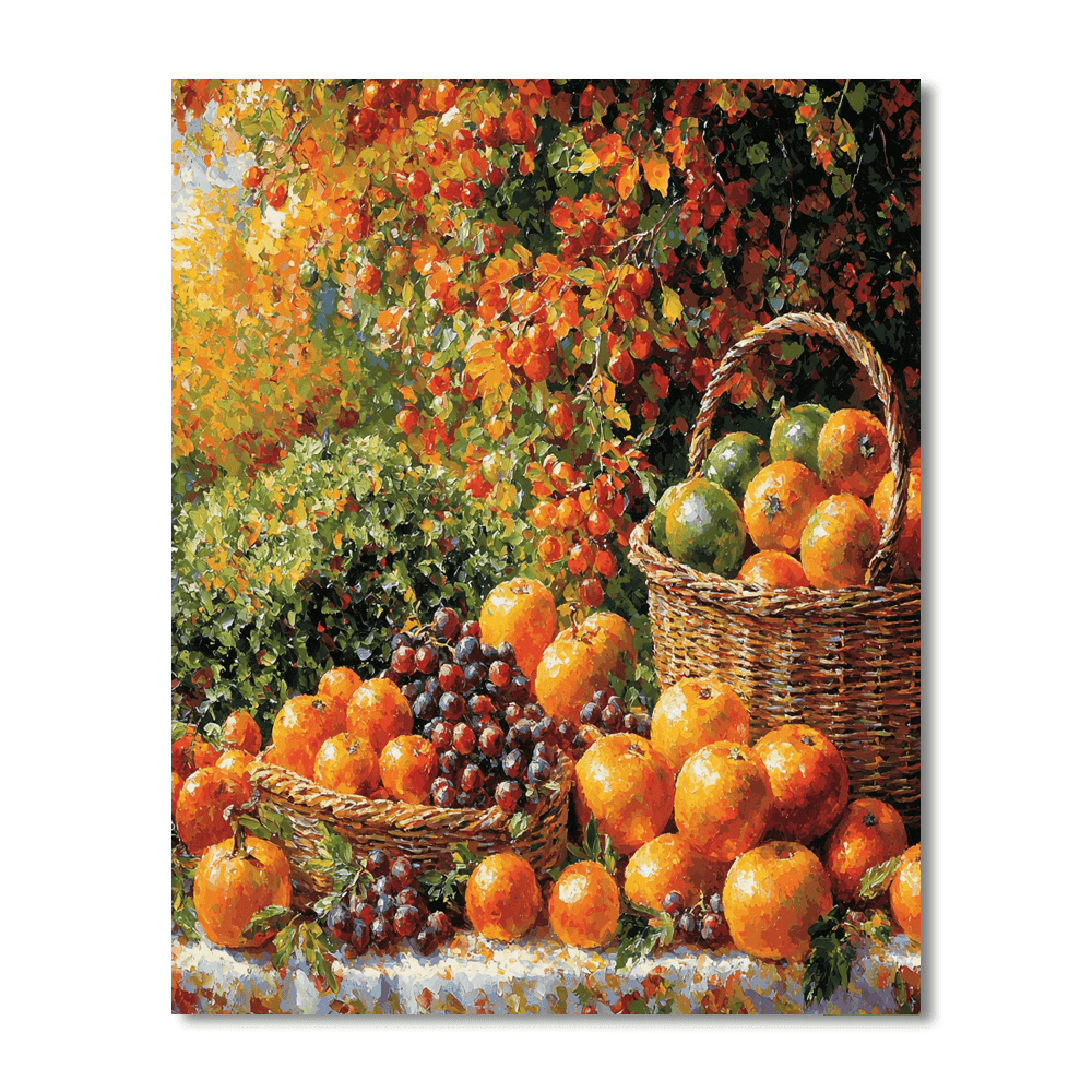 Claude Monet Inspired Rustic Harvest Bounty  Paint By Numbers Kits