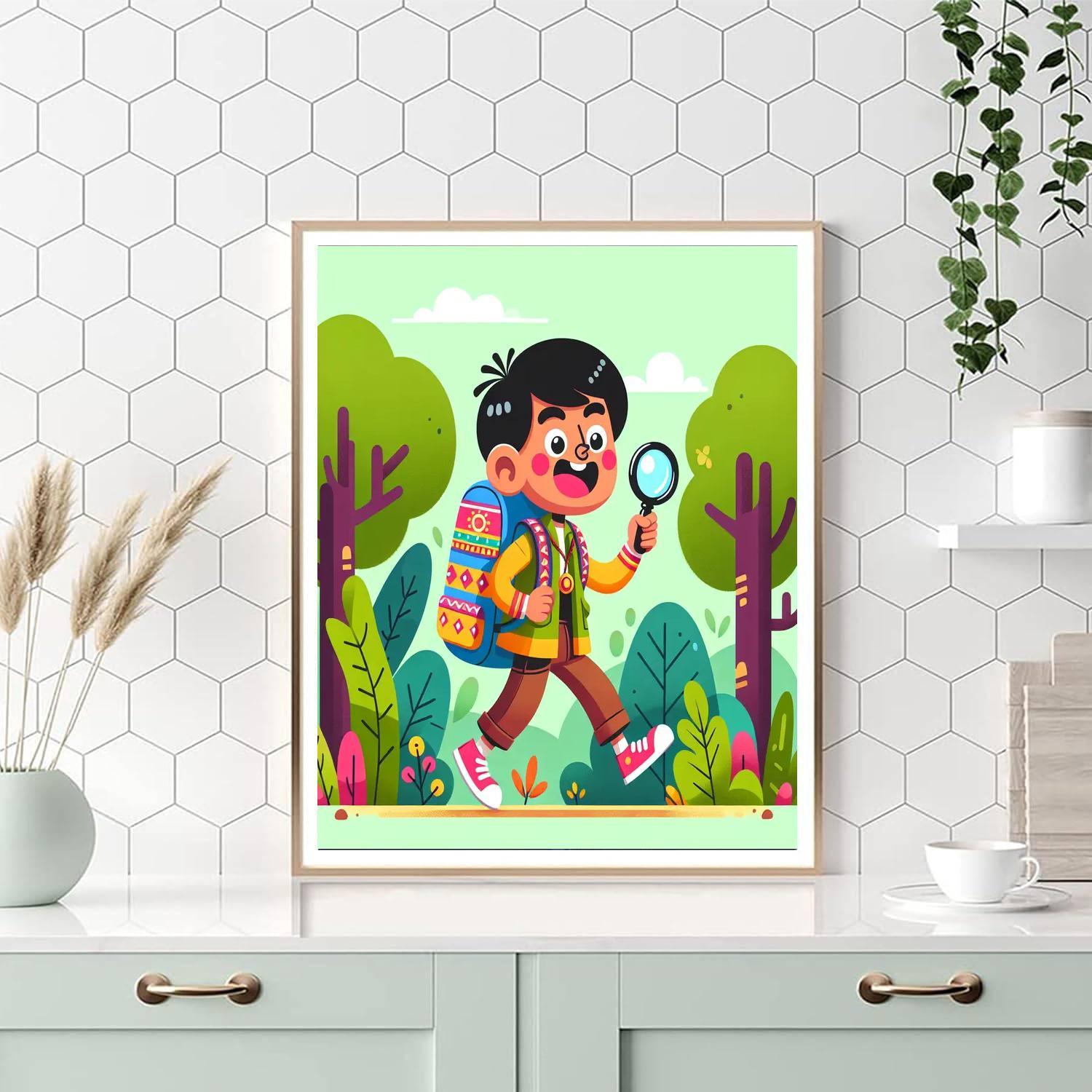 Excited Explorer DIY Paint By Numbers