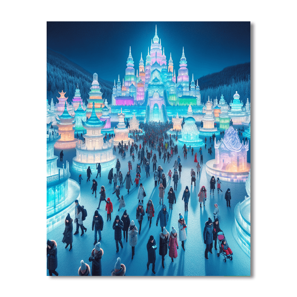 Snow And Ice Festival - Harbin - China Painting By Numbers Kit