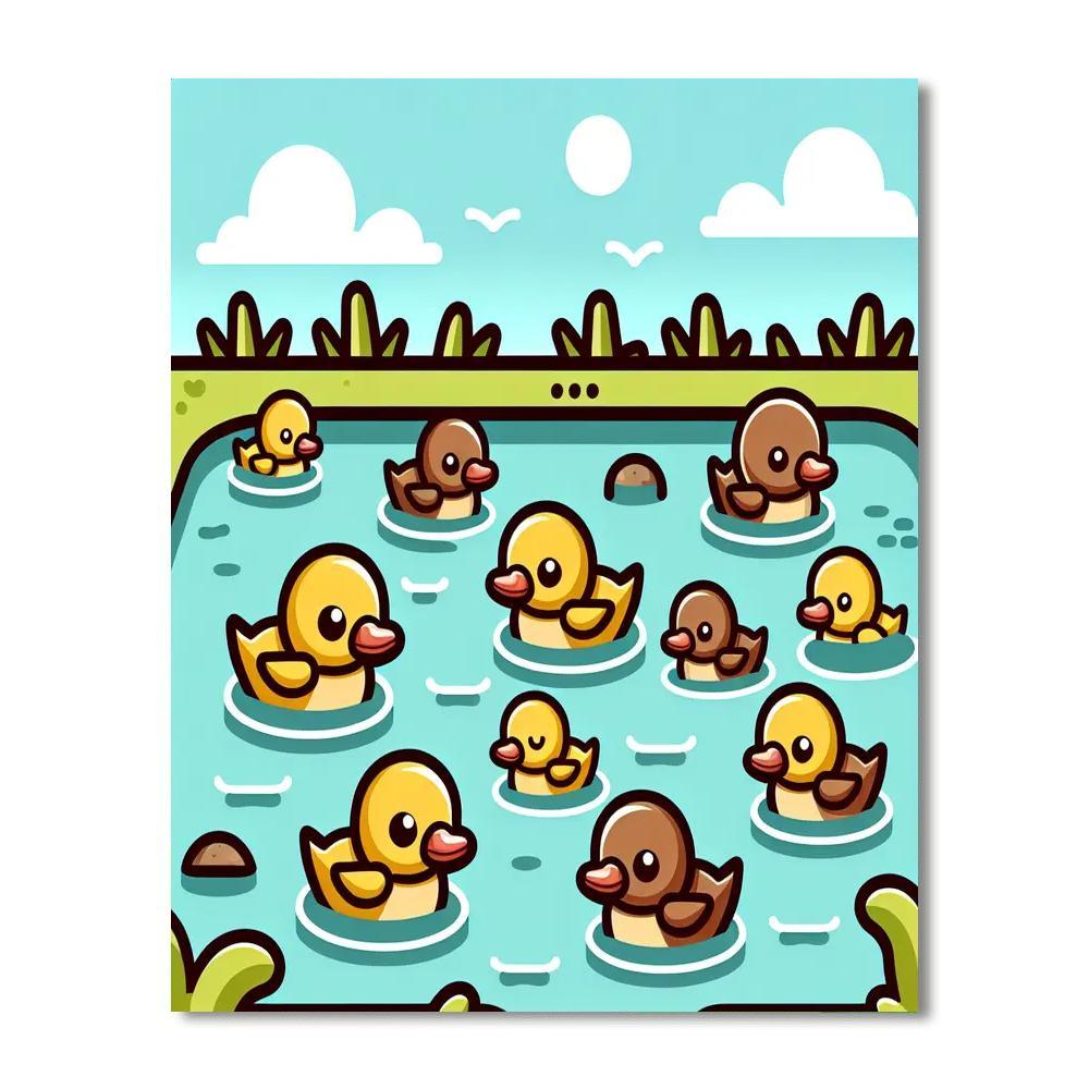 Dandy Duck Dance Number Painting