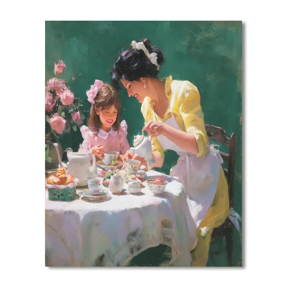 Tea Party With Mom Paint By Numbers Kits