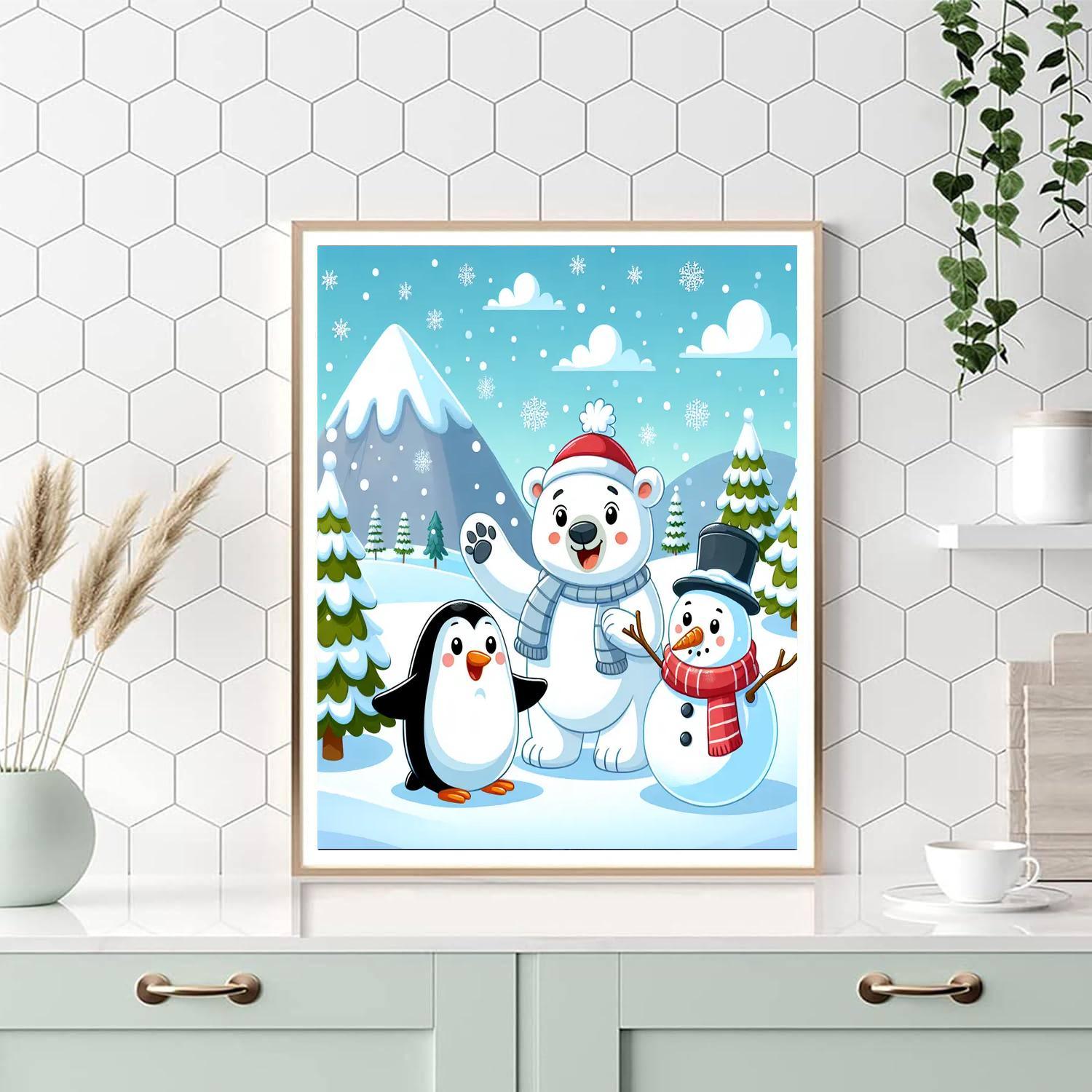 Winter Wonderland With Friends Paint By Number