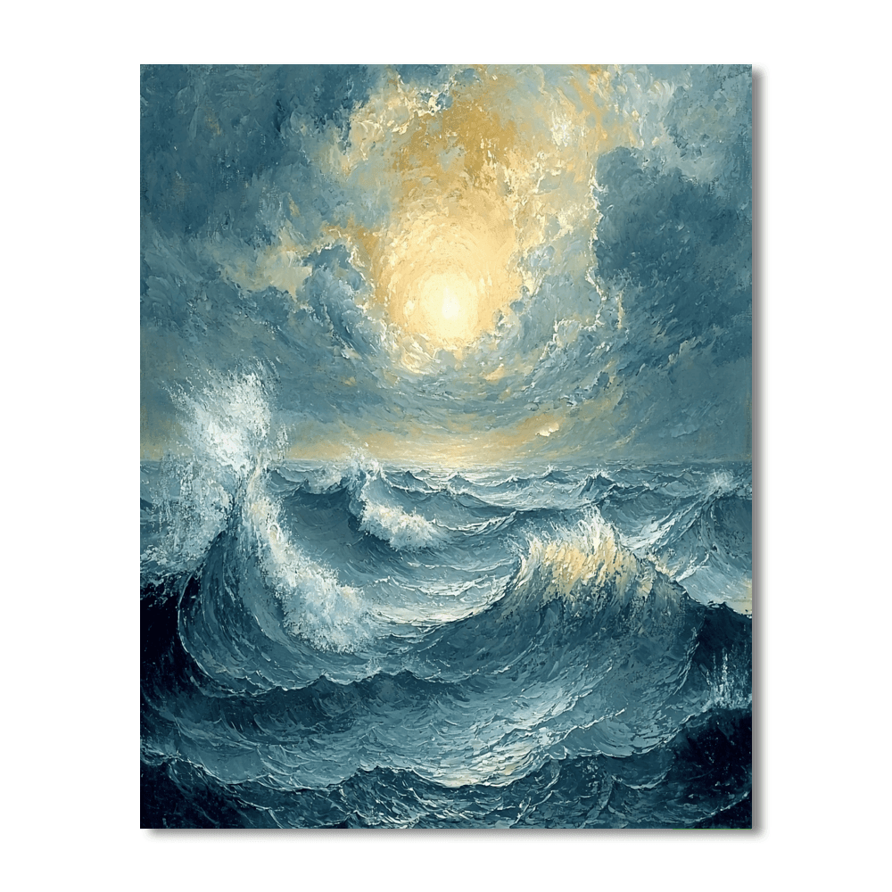 J.M.W. Turner Inspired Turner's Stormy Horizon  Paint By Numbers Kits