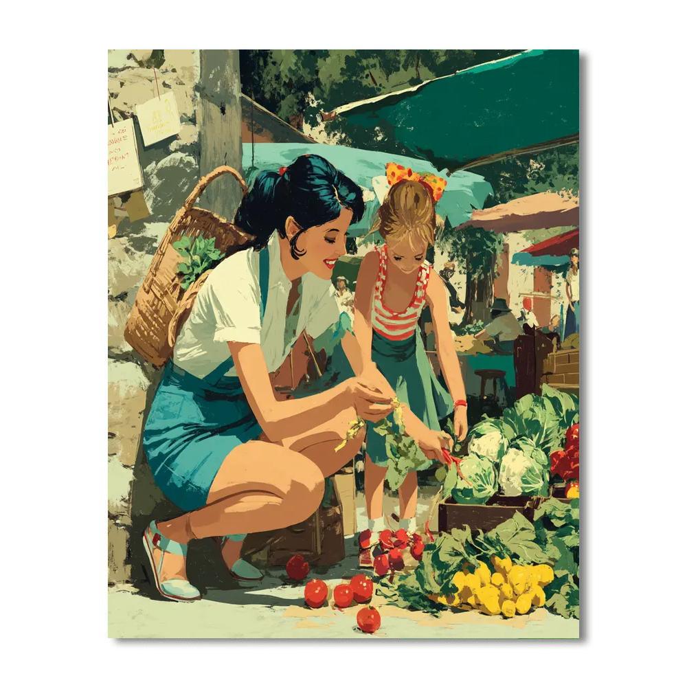 Mornings At The Market Paint By Numbers Kits