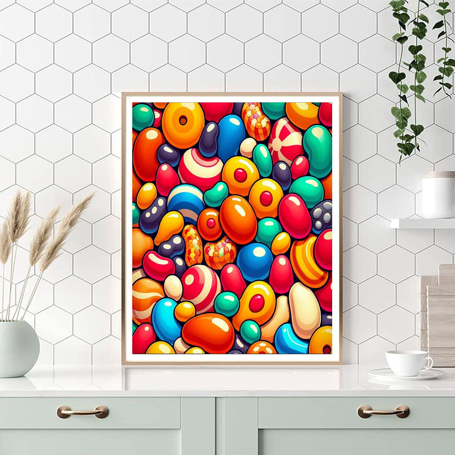 Jolly Jelly Beans Painting Number Kit