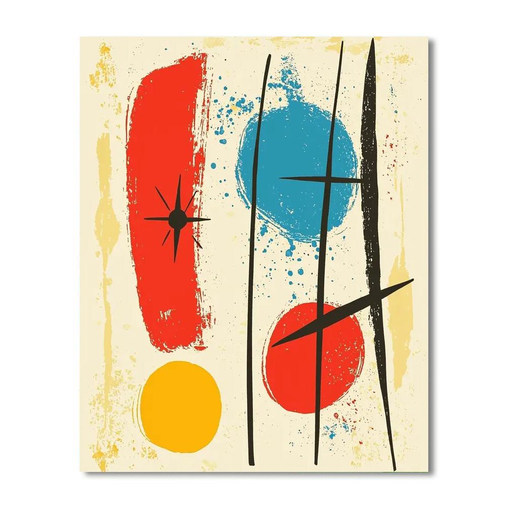 Joan Miró Inspired The Joy Of Colors  Paint By Numbers Art