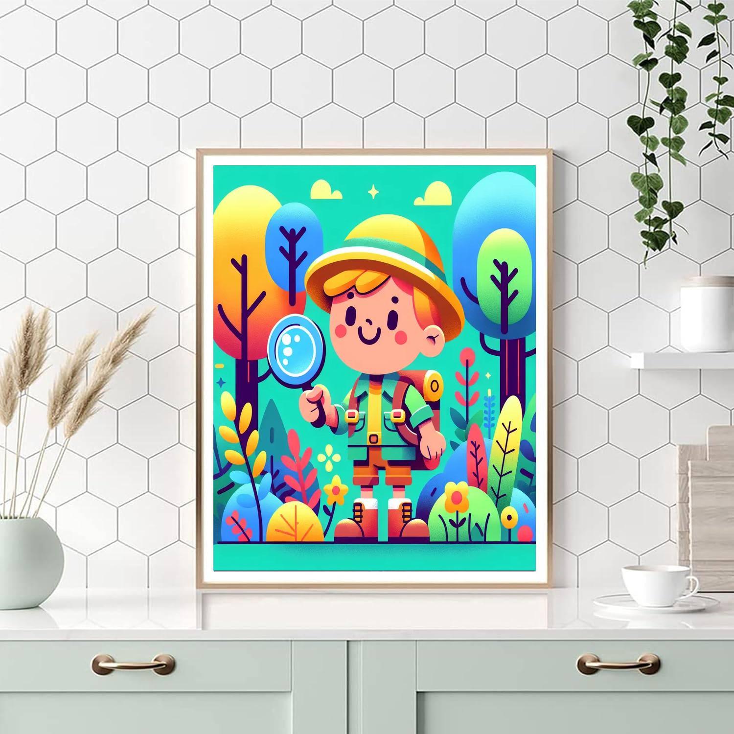 Curious Explorer Paint By Numbers Art