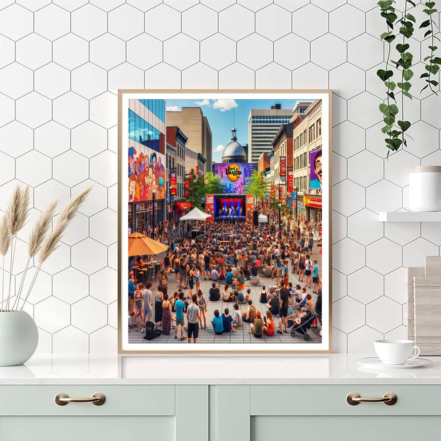 Montreal Just For Laughs Festival - Montreal Number Painting