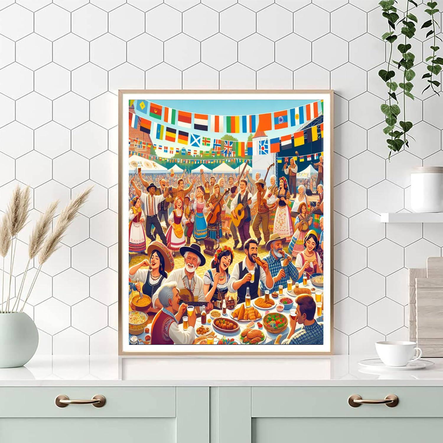 Folk Festival - Usa Paint By Numbers Art