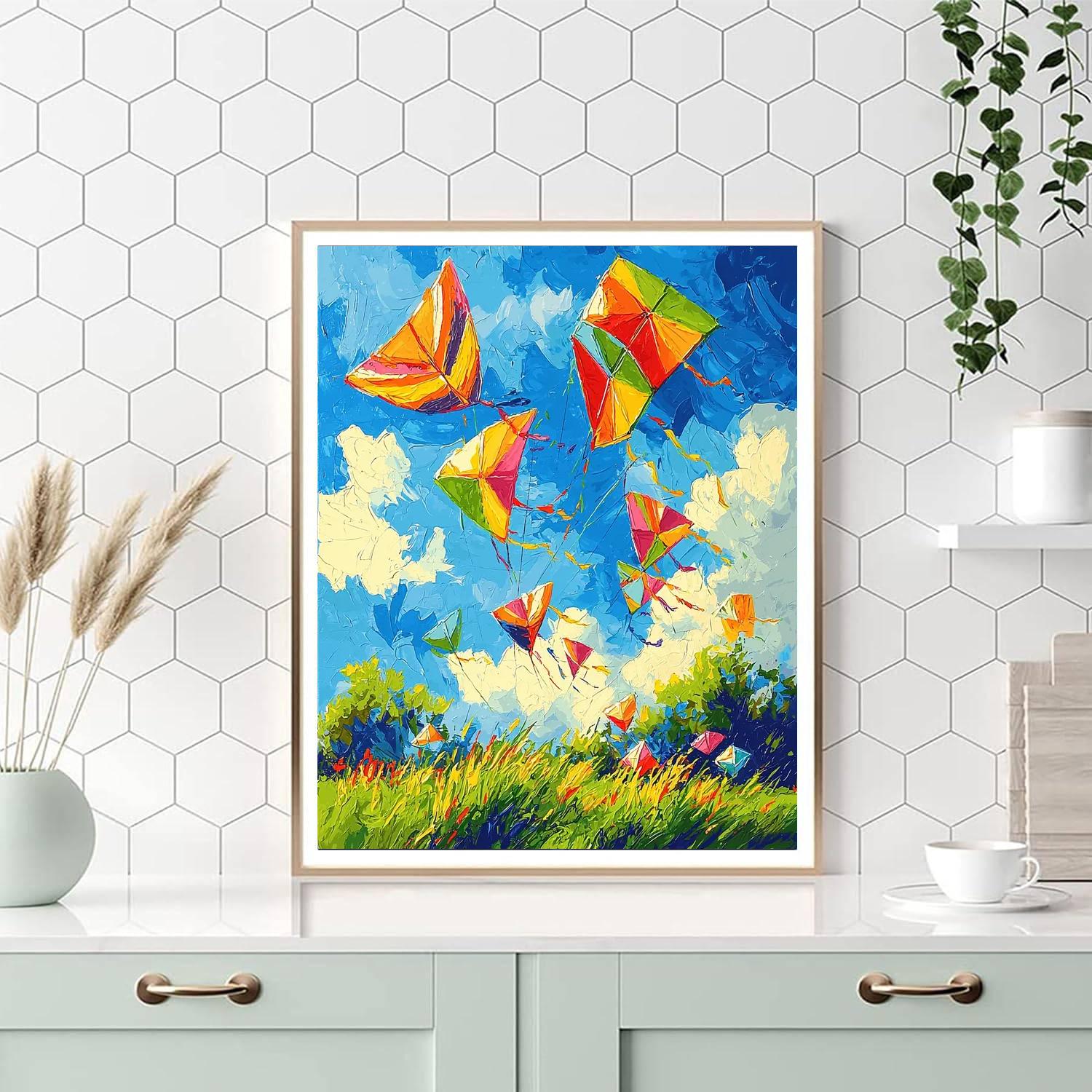 Mother And Child In Flight Paint By Color