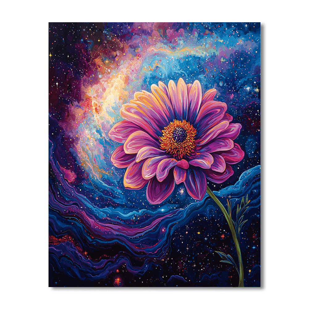 O'Keeffe Inspired Cosmic Flower Burst Paint By Numbers Kits