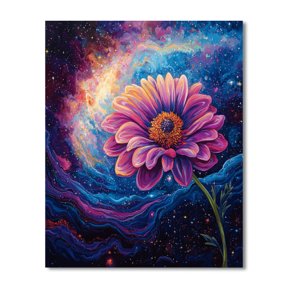 O'Keeffe Inspired Cosmic Flower Burst Paint By Numbers Kits