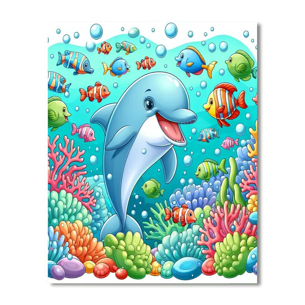 Adventurous Sea Creatures Paint By Number