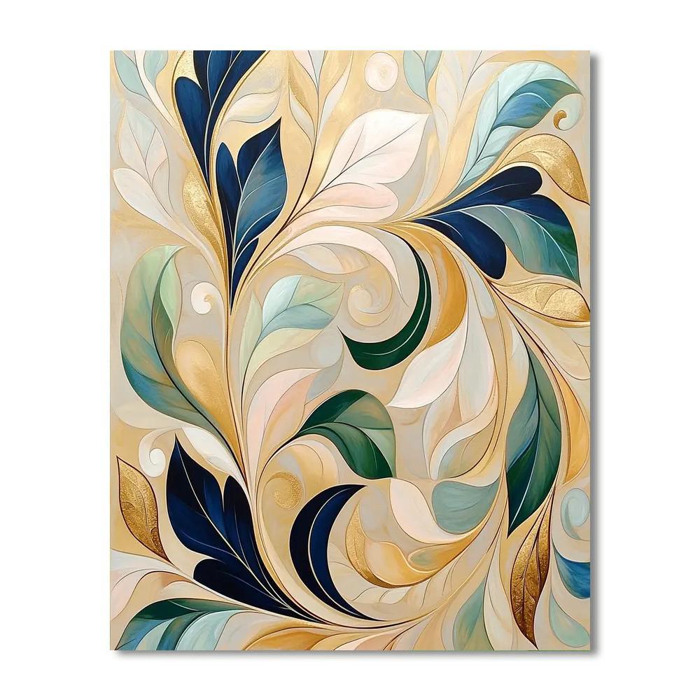 Alphonse Mucha Inspired Whispers Of Flora  Paint By Numbers