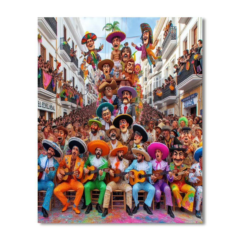 El Carnaval De Cádiz - Spain Paint By Numbers Art