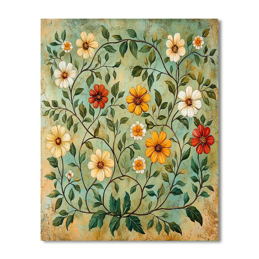 Leonardo Da Vinci Inspired Eternal Gardens  Paint By Numbers Art