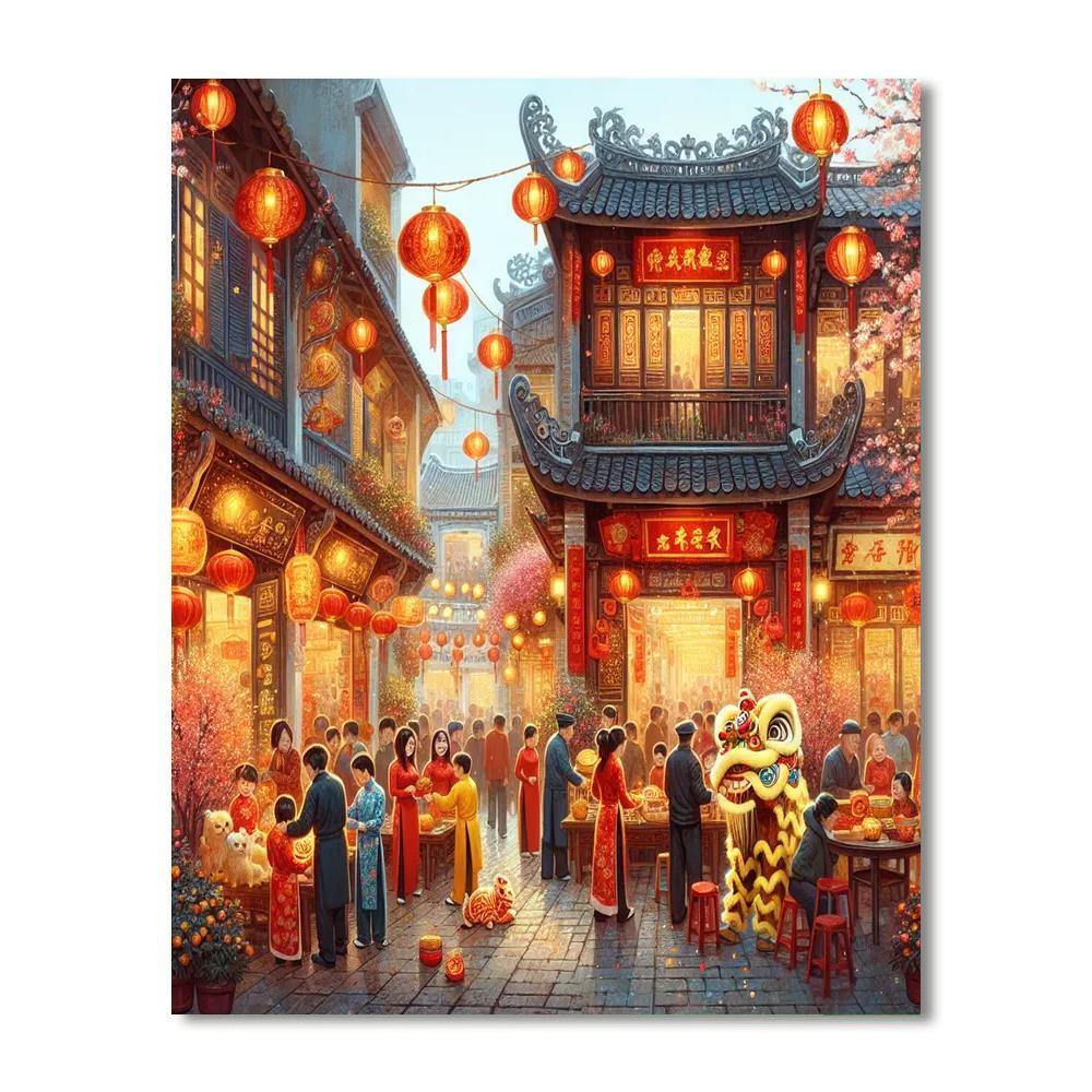 Tet Nguyen Dan (vietnamese New Year) - Vietnam Paint By Number