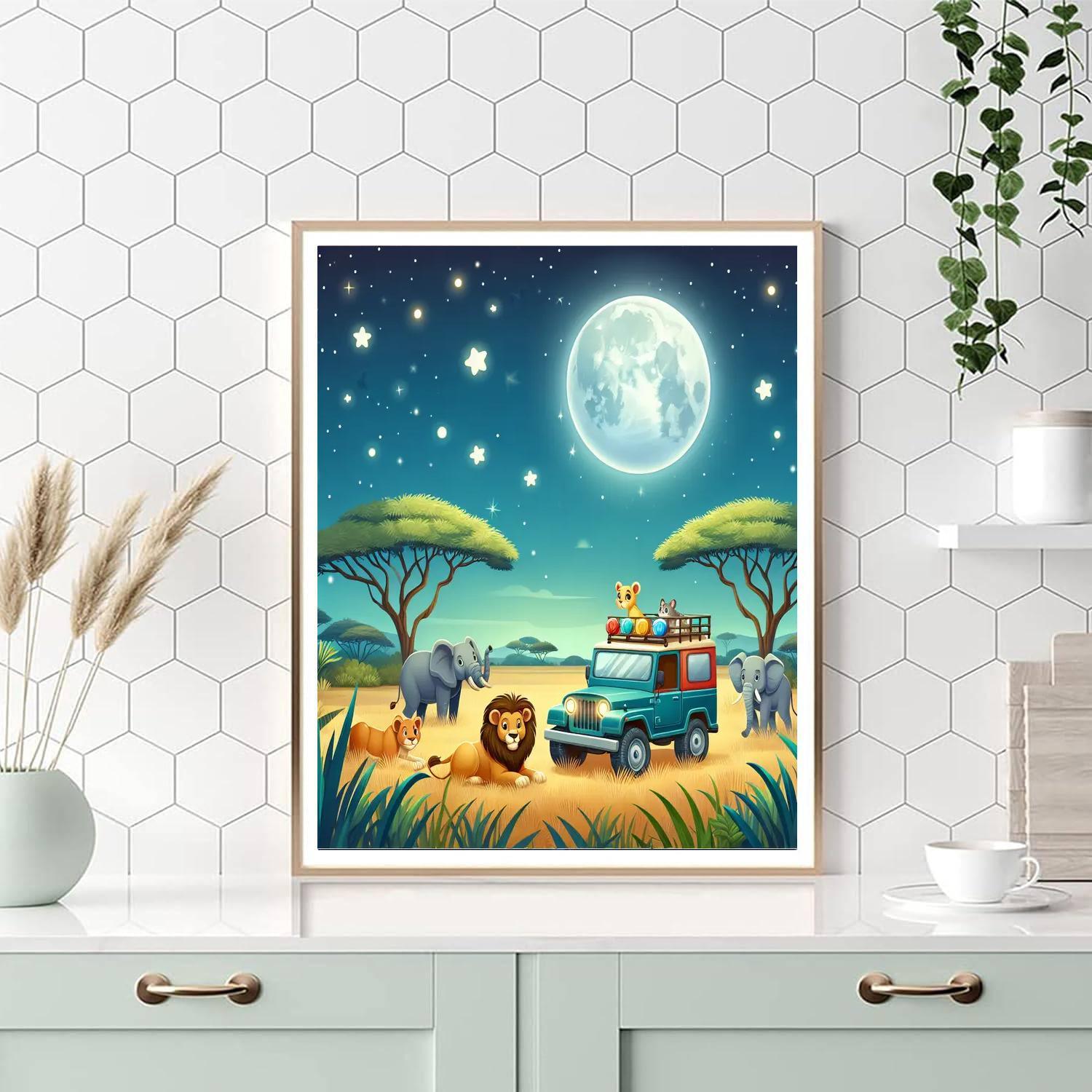 Starlight Safari DIY Paint By Numbers