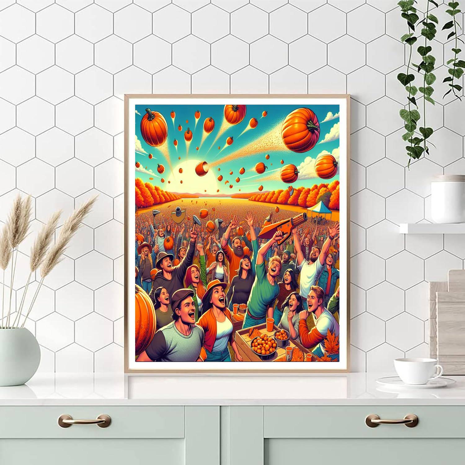 Punkin Chunkin Festival - Usa Number Painting