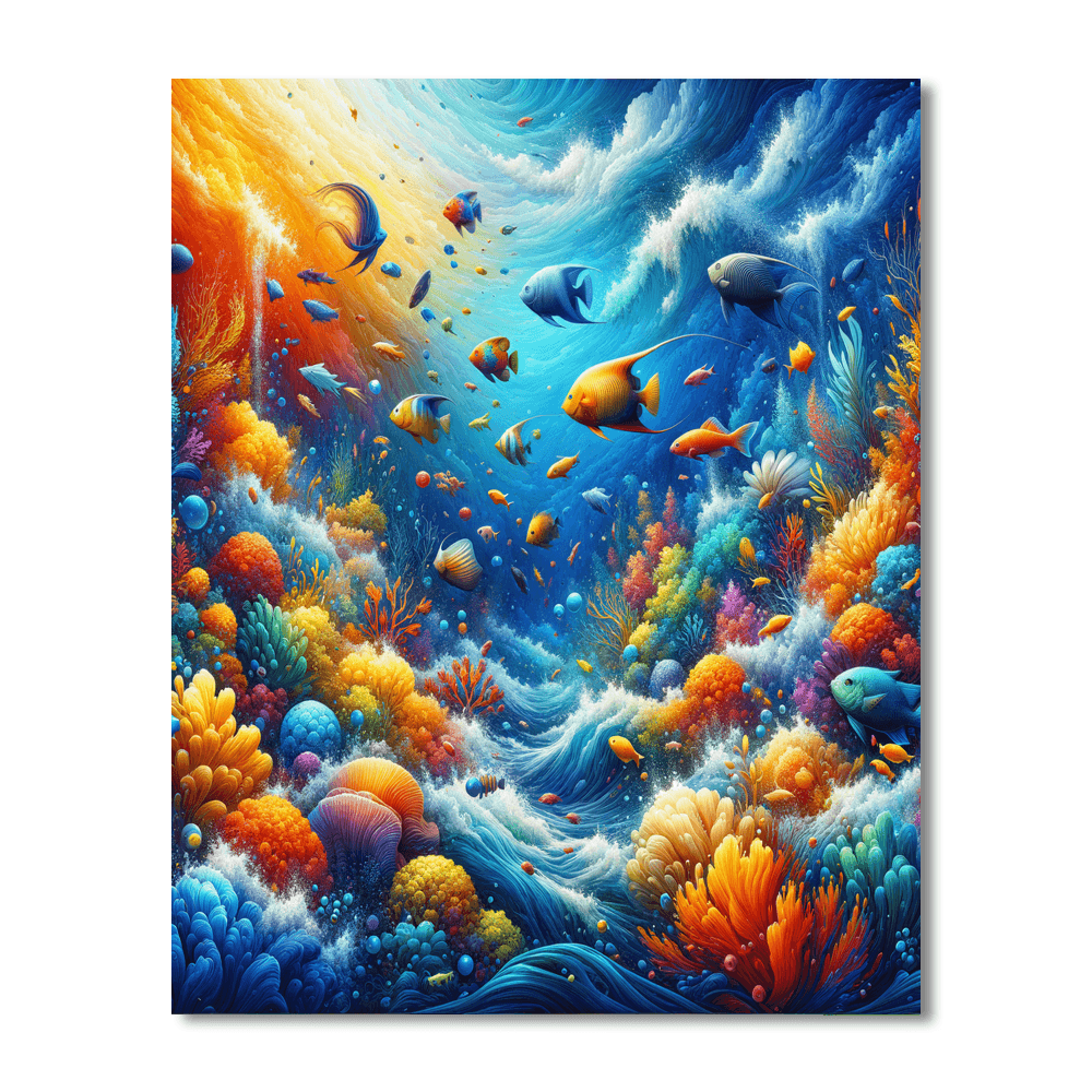 Mysterious Underwater World Numbered Painting Kits