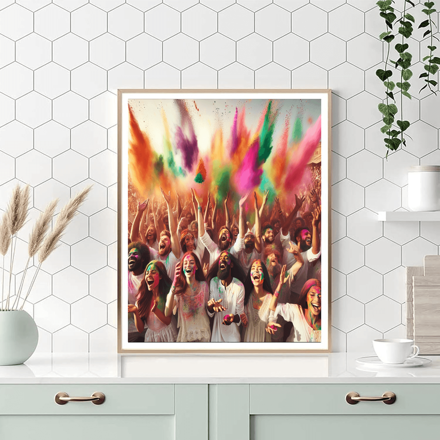 Festival Of Colors (holi) Paint By Numbers Art