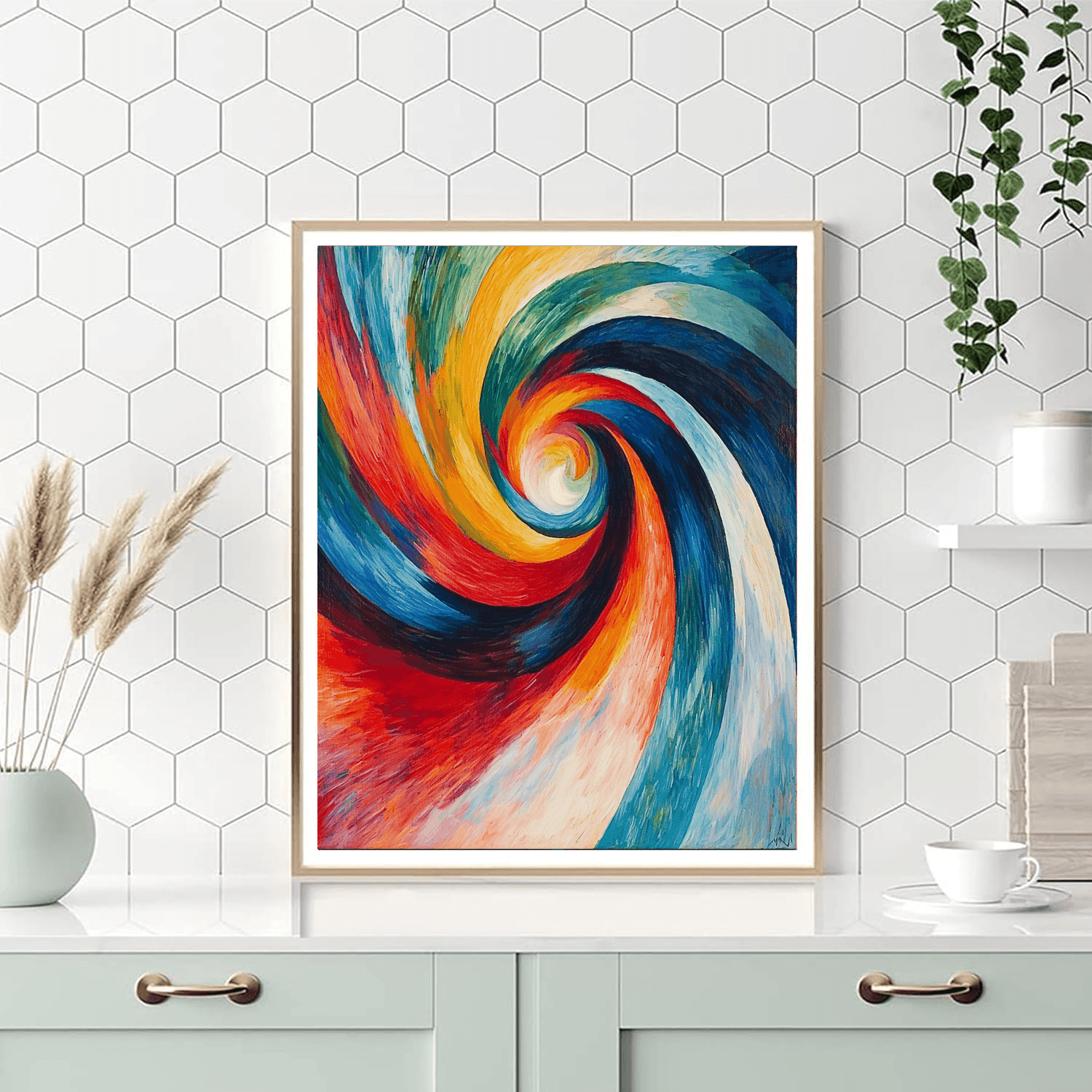 Franz Marc Inspired Dynamic Whirlwind  Paint By Numbers Kits