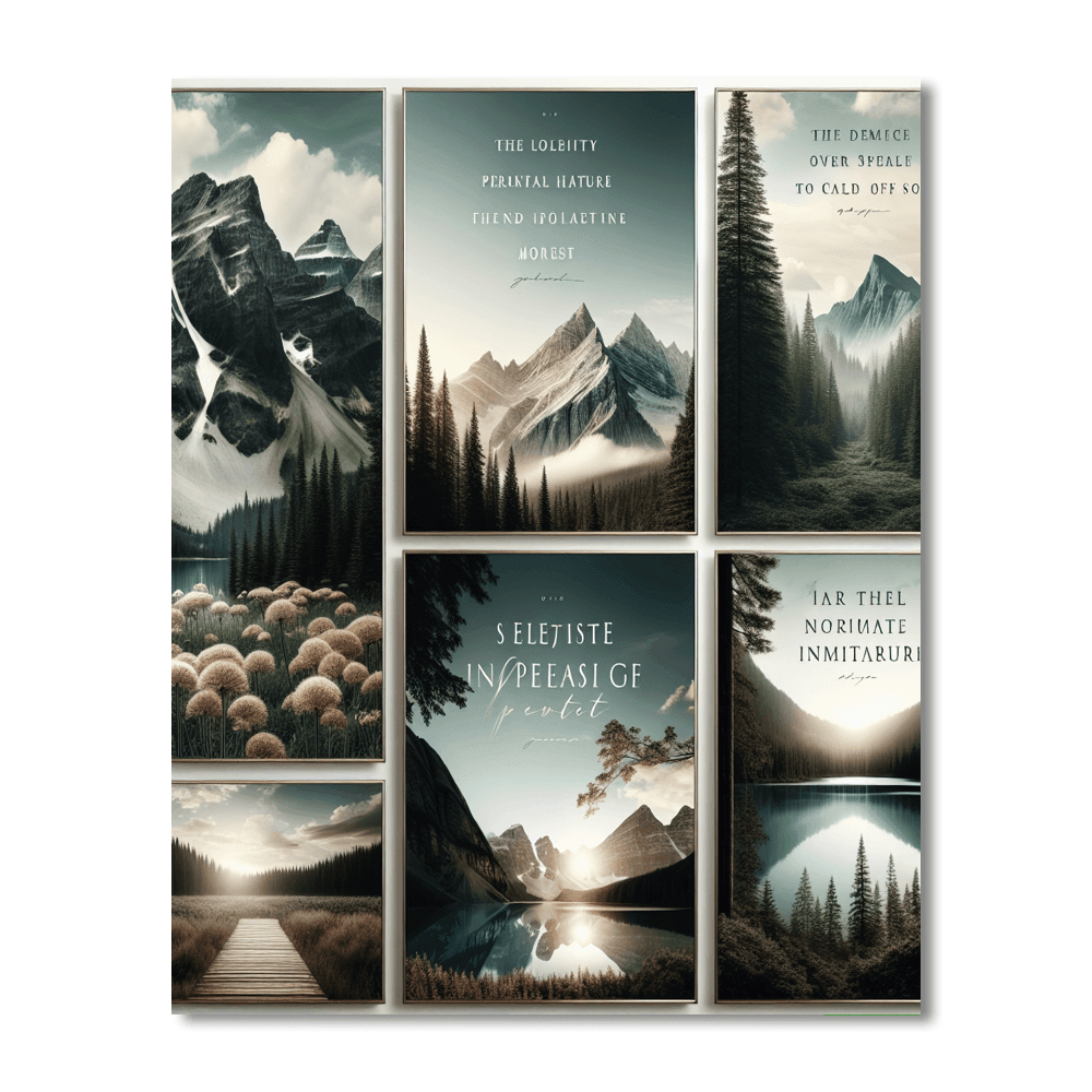 Inspirational Nature Quotes Painting By Numbers Kit