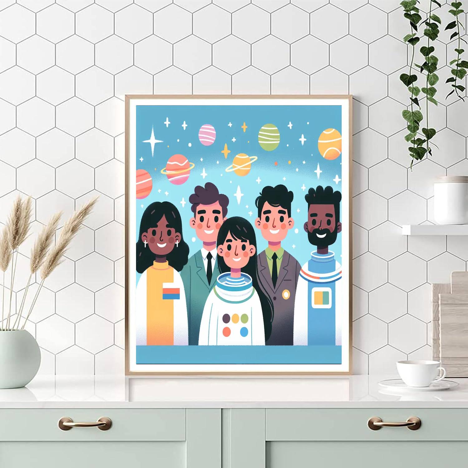 Space Pioneers Expedition Numbered Painting Kits