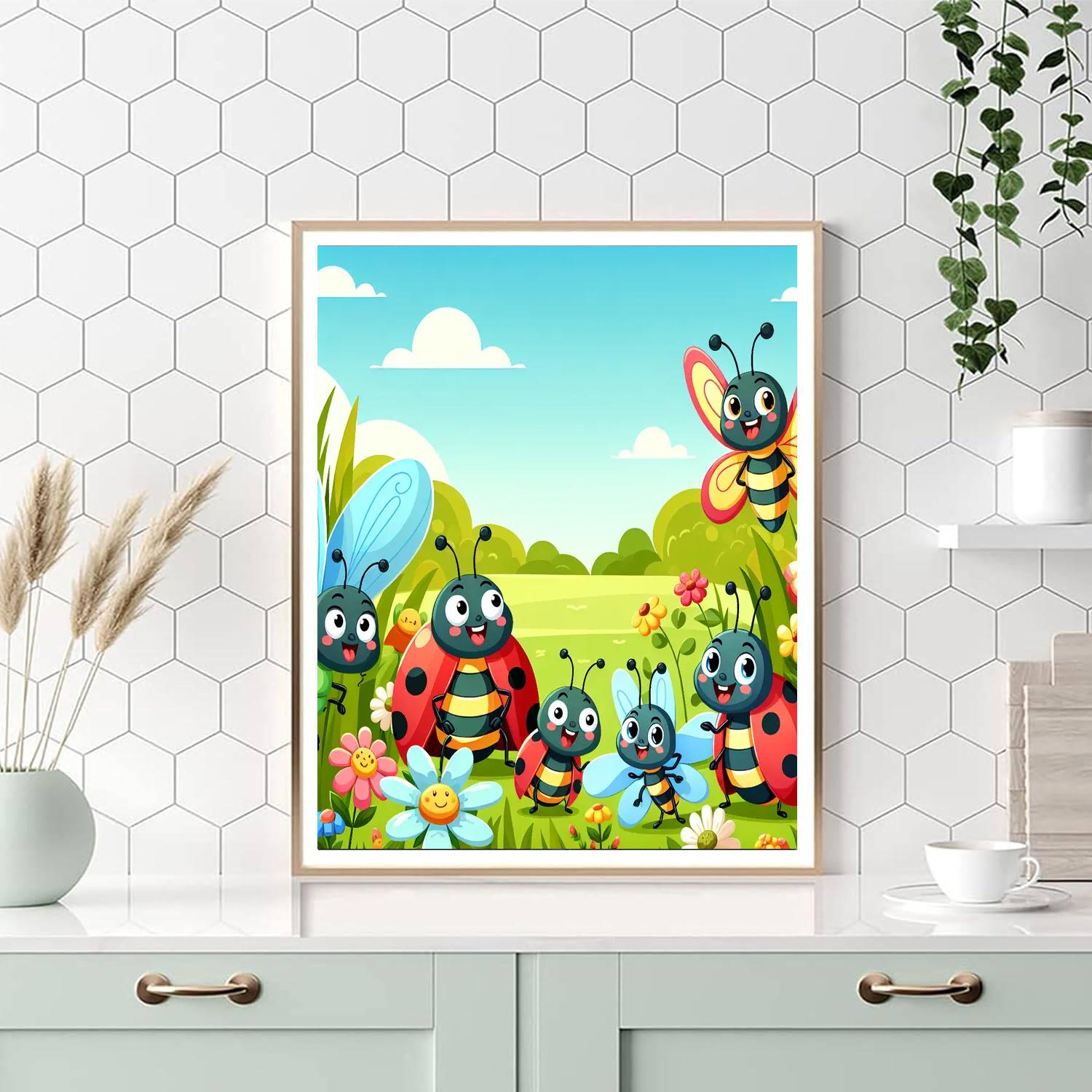 Insect Kingdom Safari Numbered Painting Kits