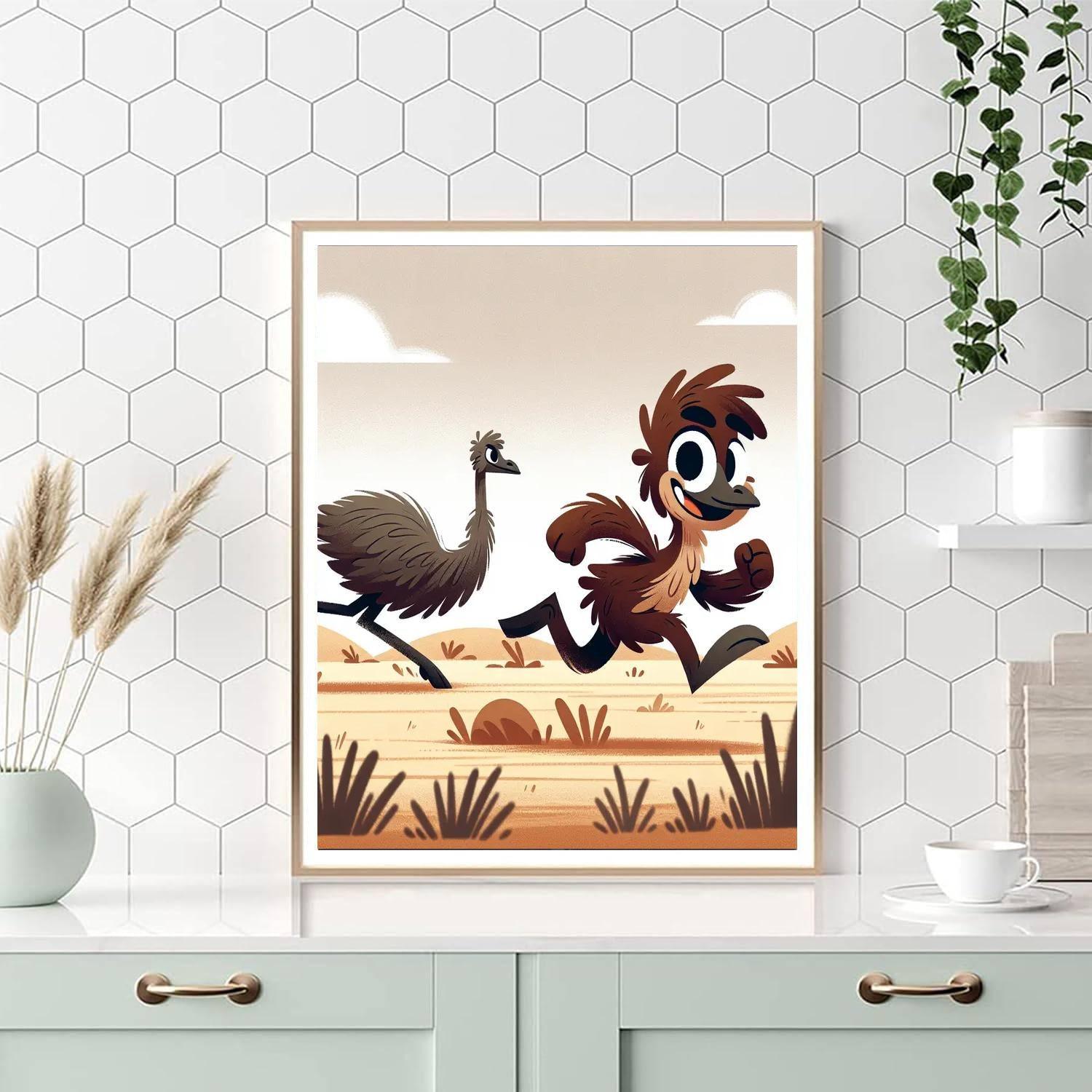 Energetic Emu Numbered Painting Kits