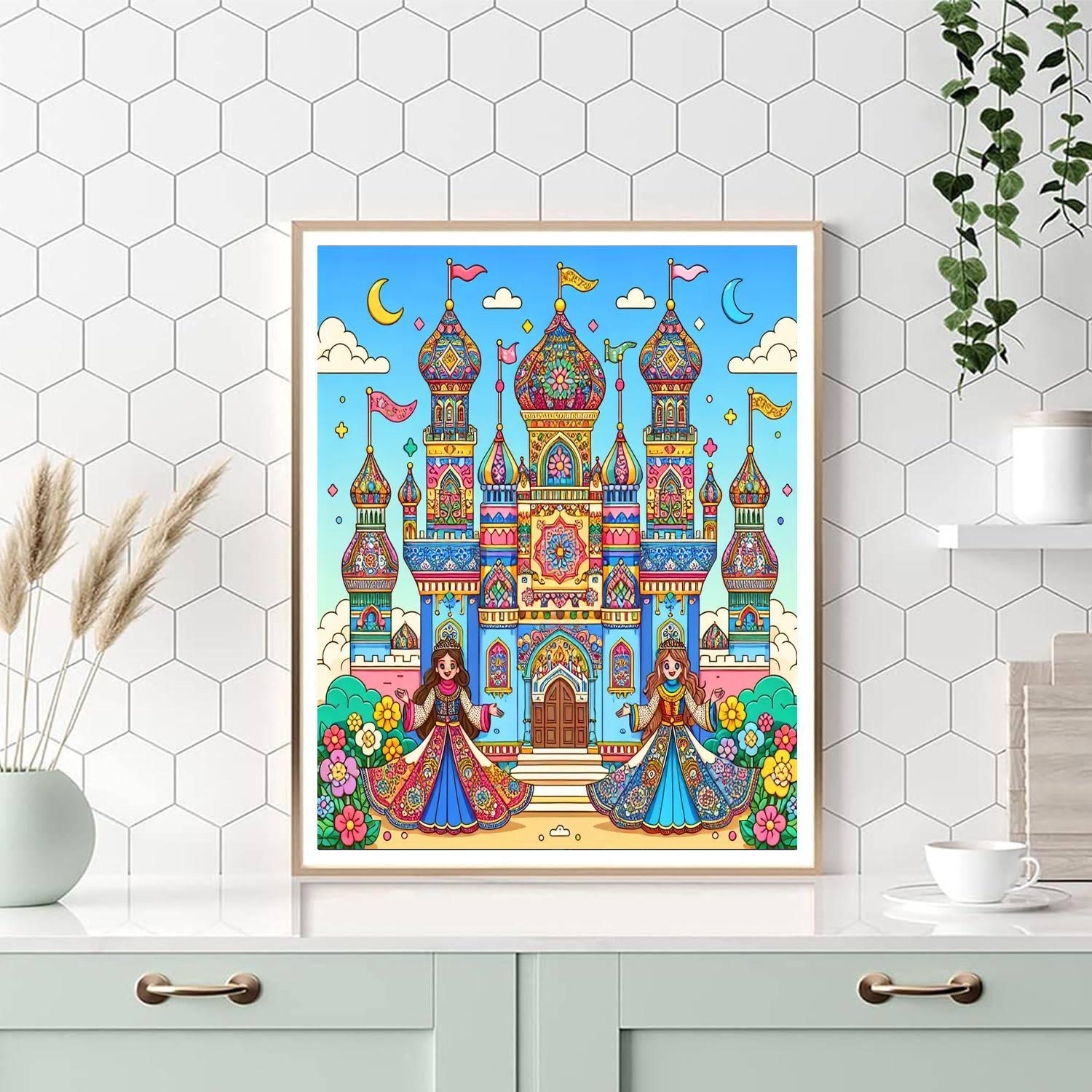 Dreamy Princess Castle Paint By Numbers Kits