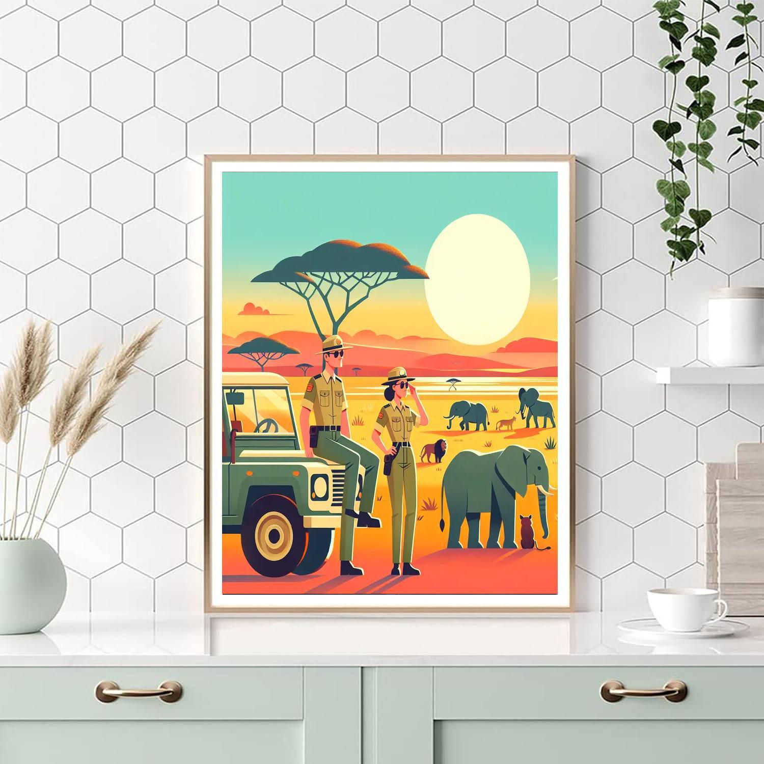 Safari Ranger Expedition Paint By Numbers