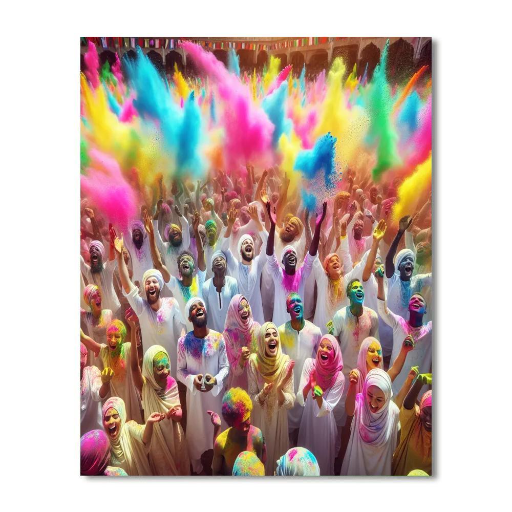 Festival Of Colors - Holi Paint By Number