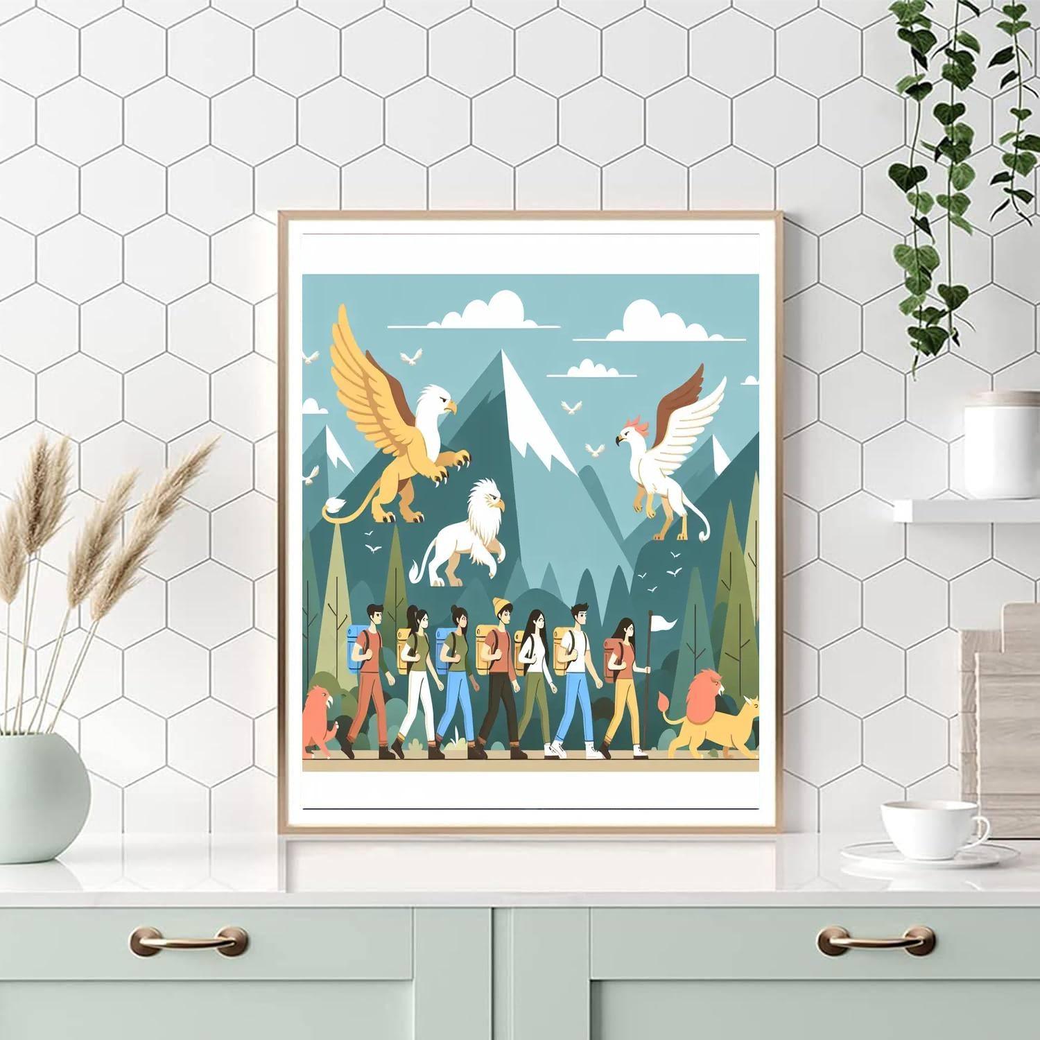 Mystic Mountain Trail Paint By Numbers Art