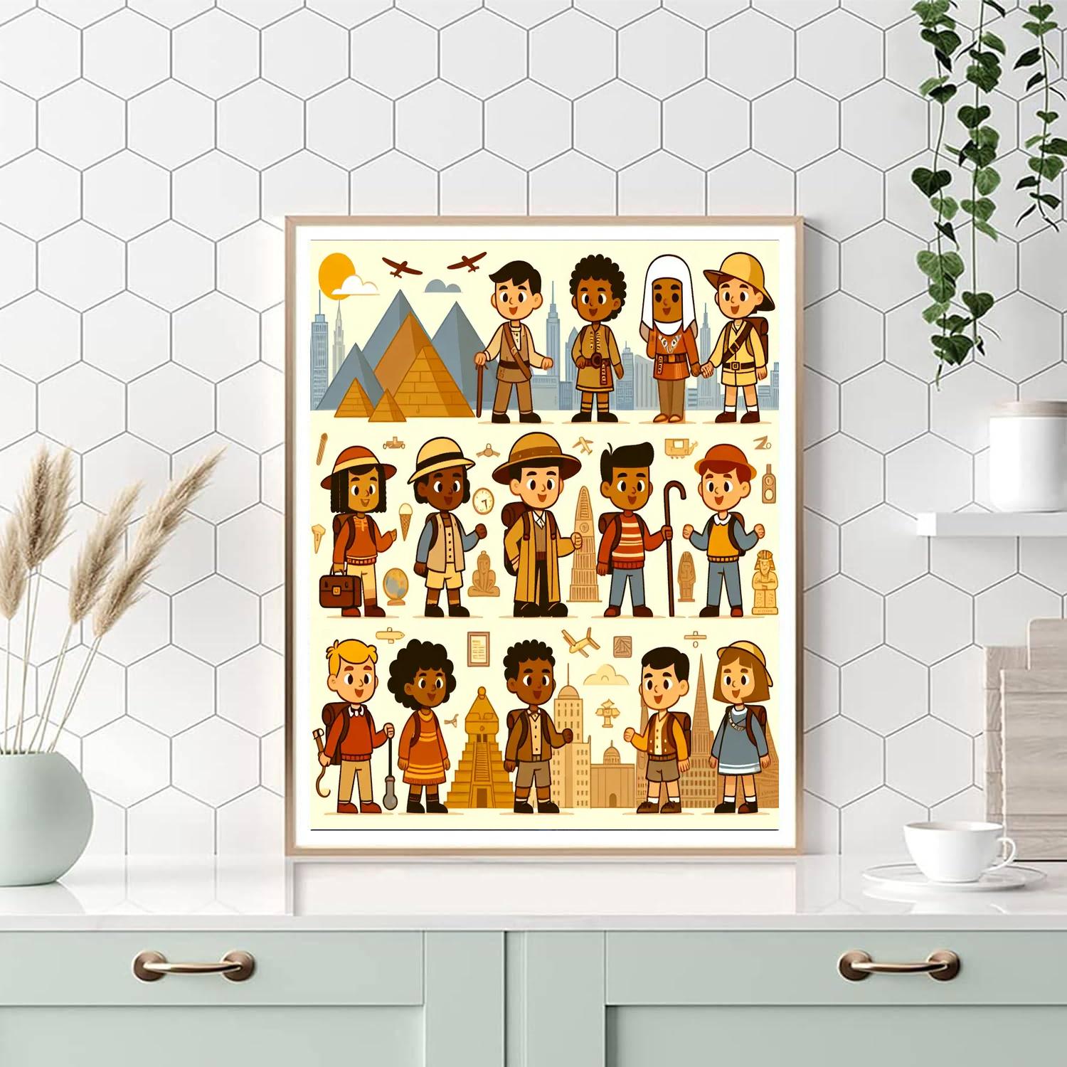 Hero's Quest Through Time Paint By Numbers Art