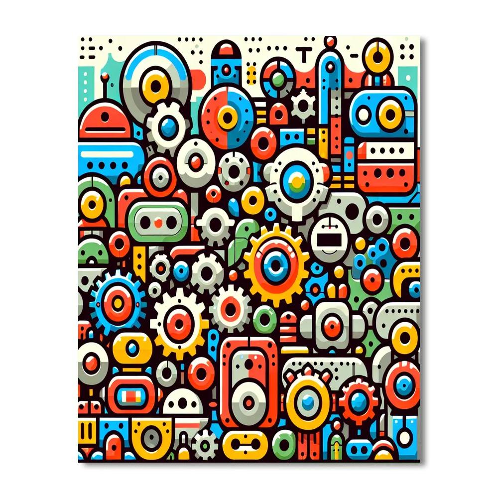 Robot Universe Numbered Painting Kits