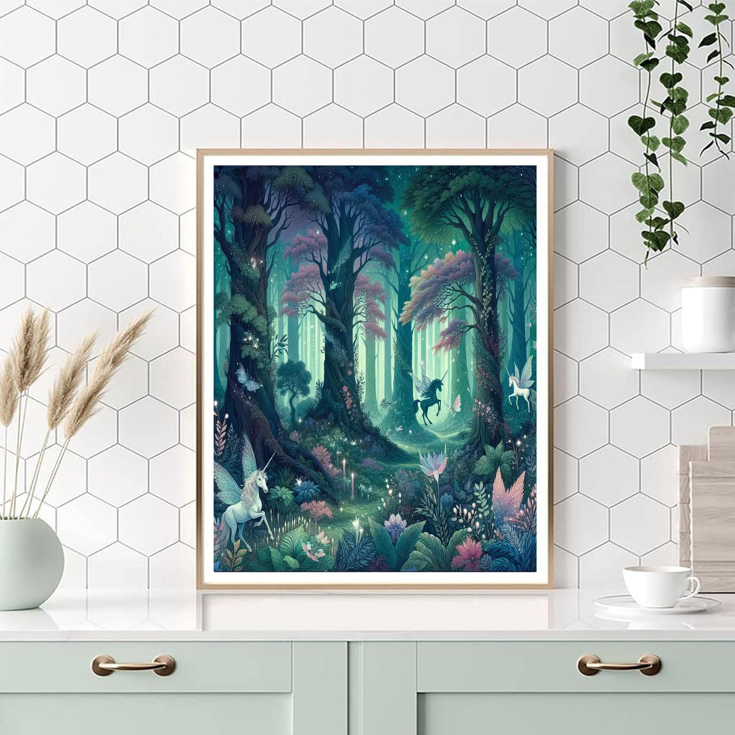 Mystical Woodland Fantasy Painting By Numbers Kit
