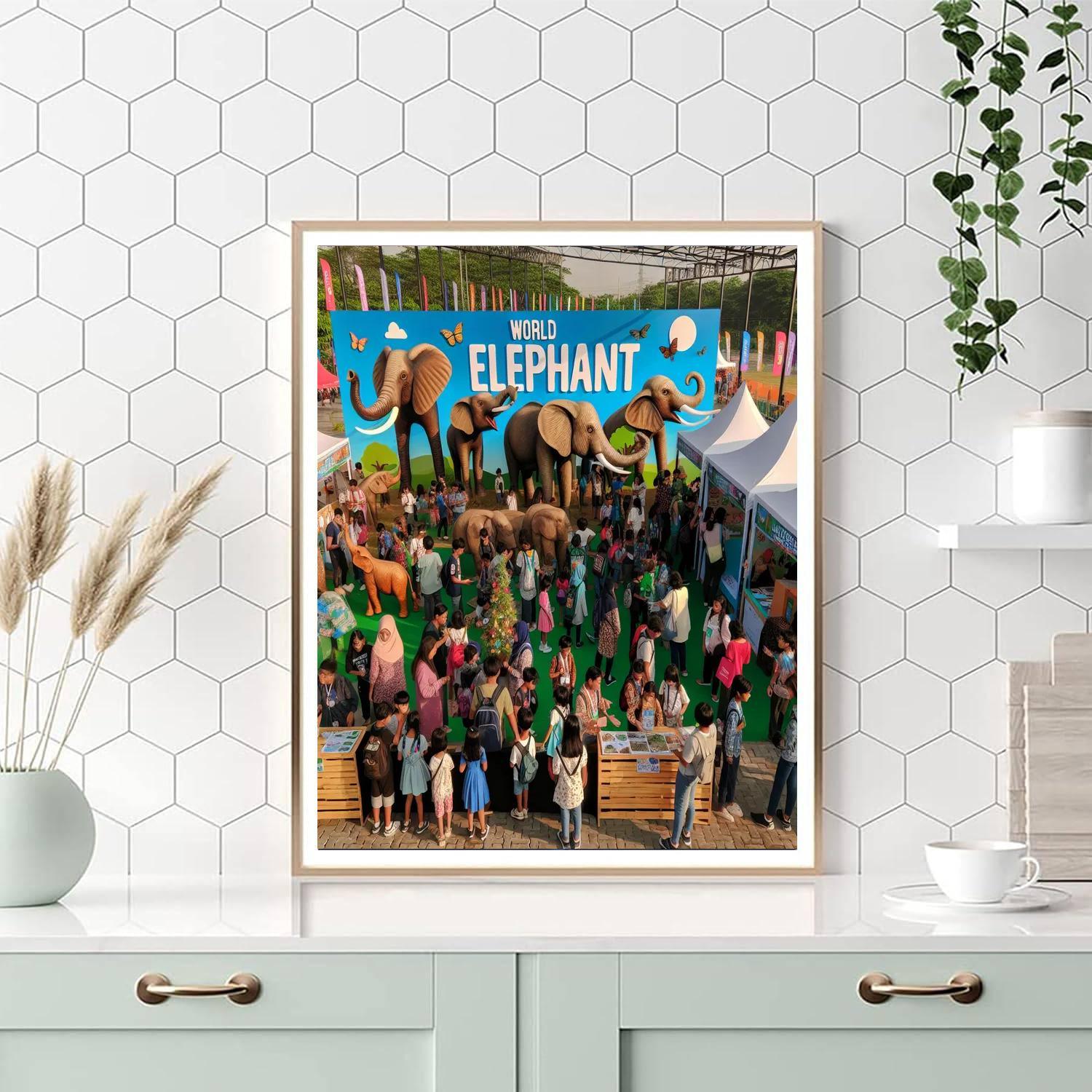 World Elephant Day Paint By Numbers