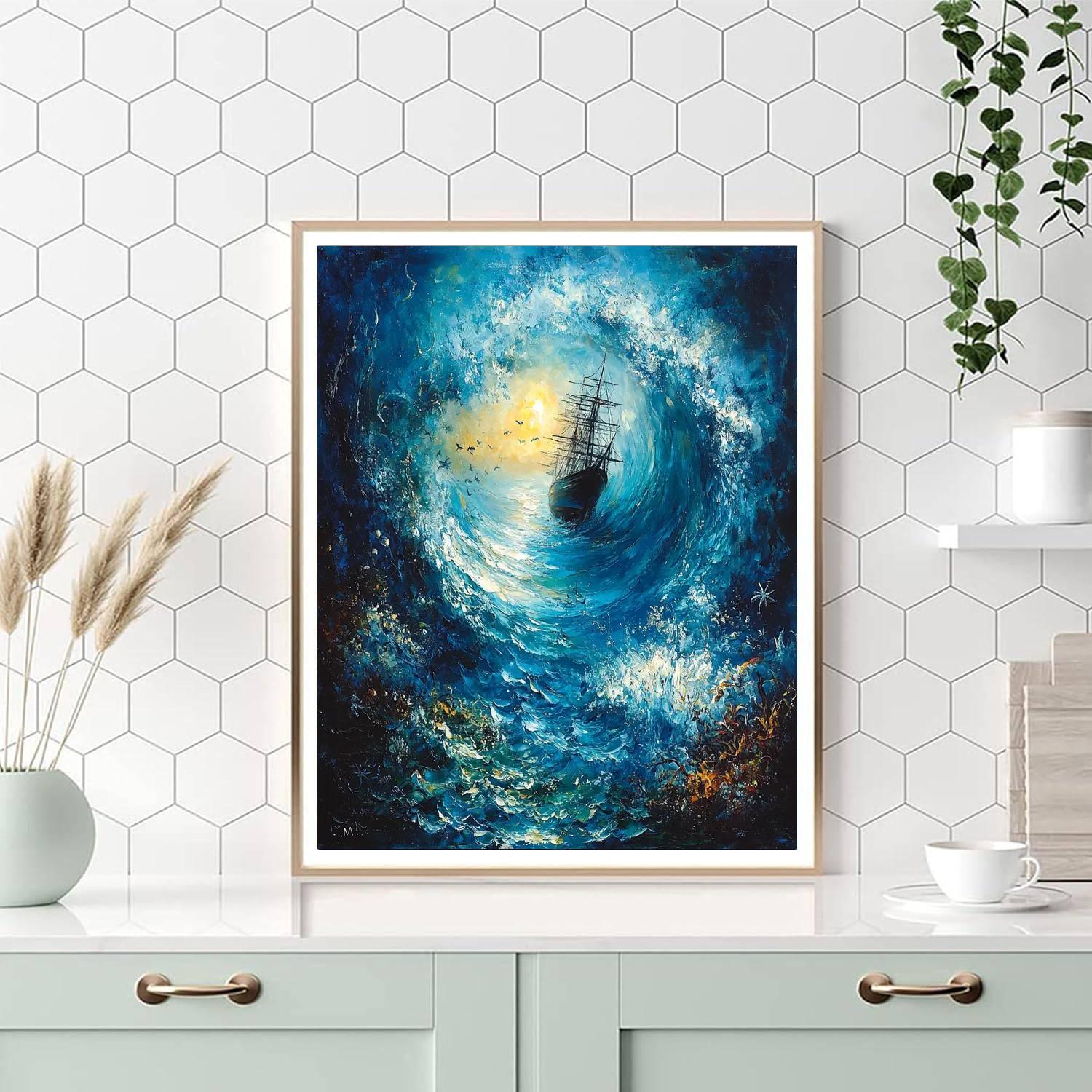 J.M.W. Turner Inspired Oceanic Mystique  Painting By Numbers Kit