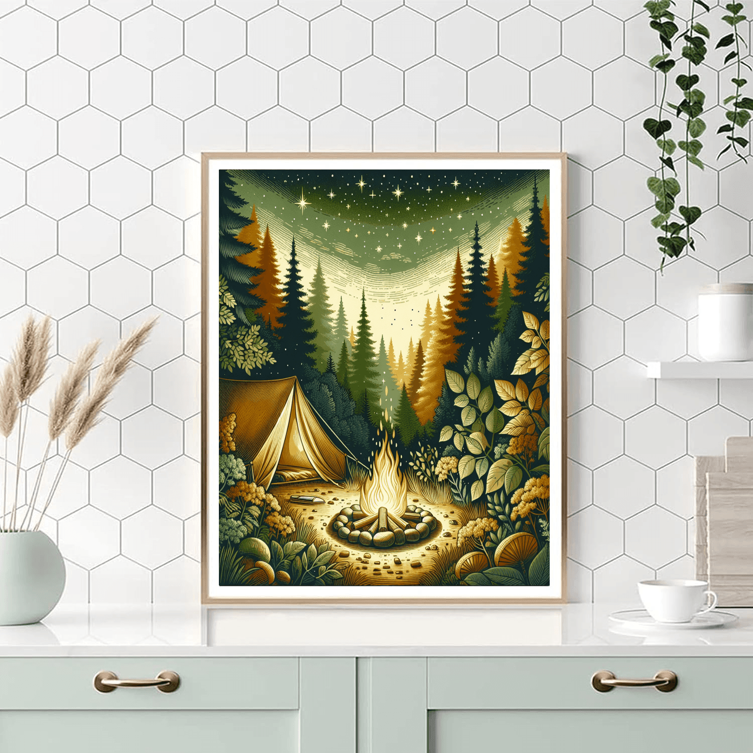 Adventurous Camping Escapes Painting By Numbers Kit