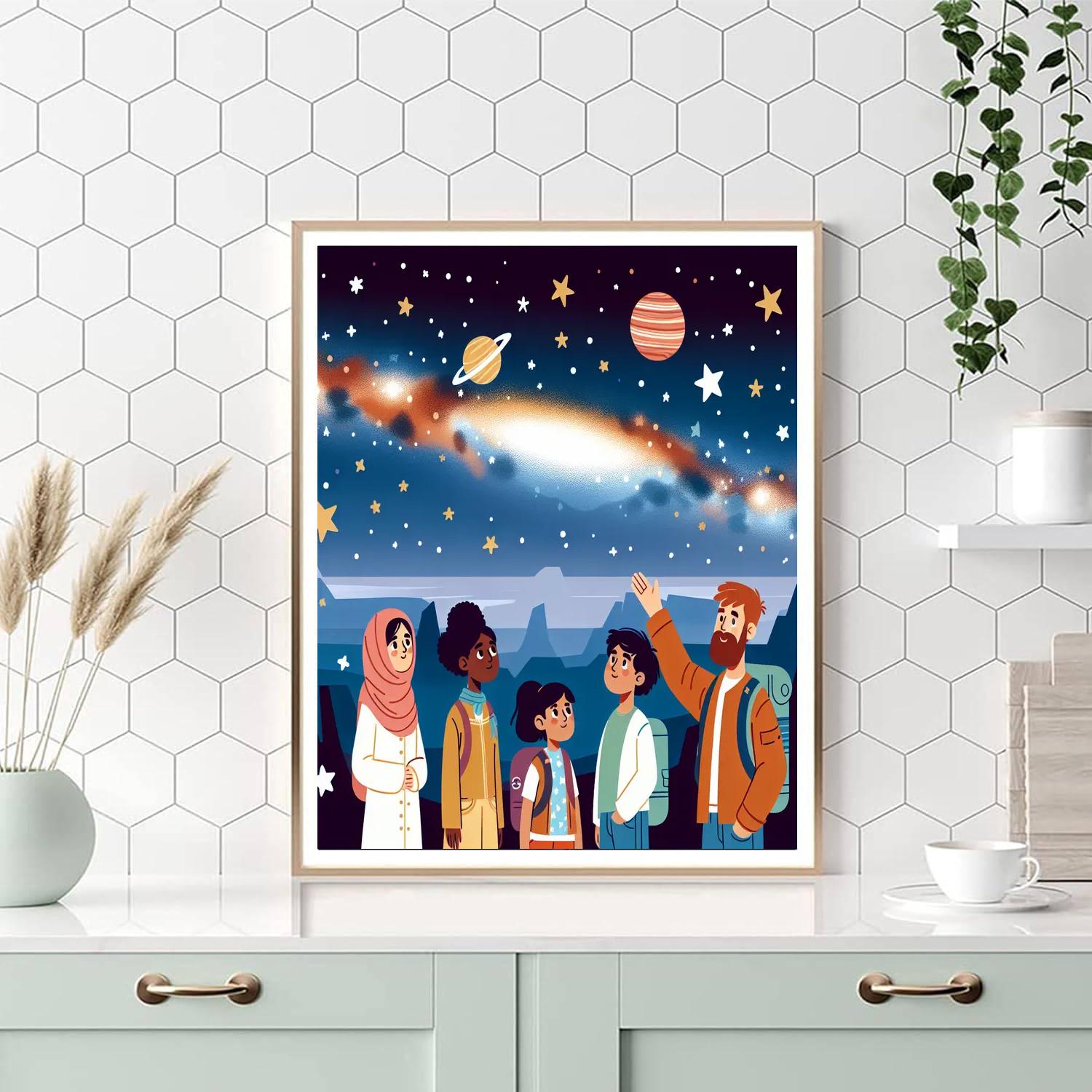 Galaxy Star Watch Paint By Color