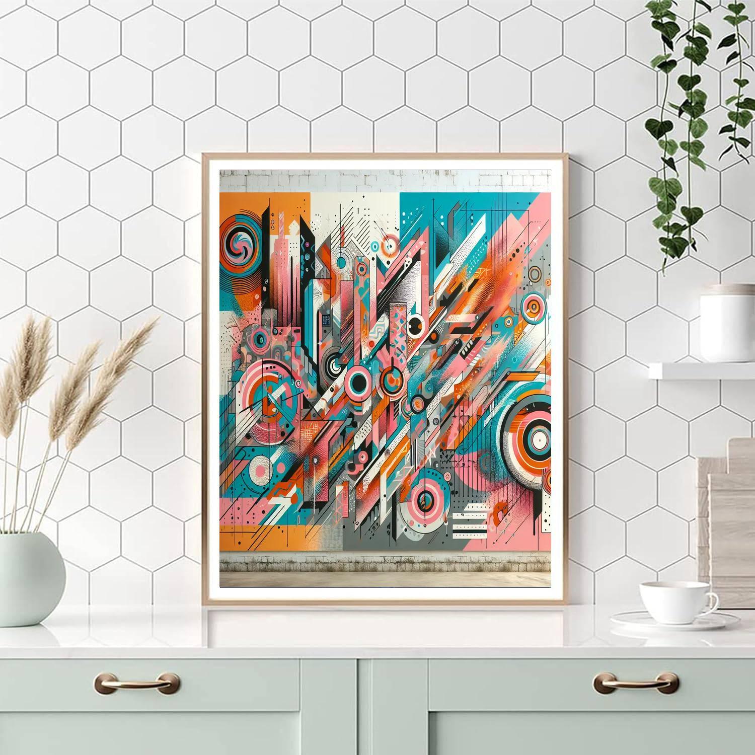 Radiant Urban Mural Paint By Numbers