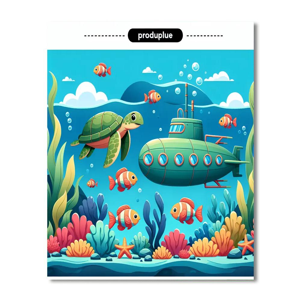 Undersea Adventure Voyage Painting Number Kit