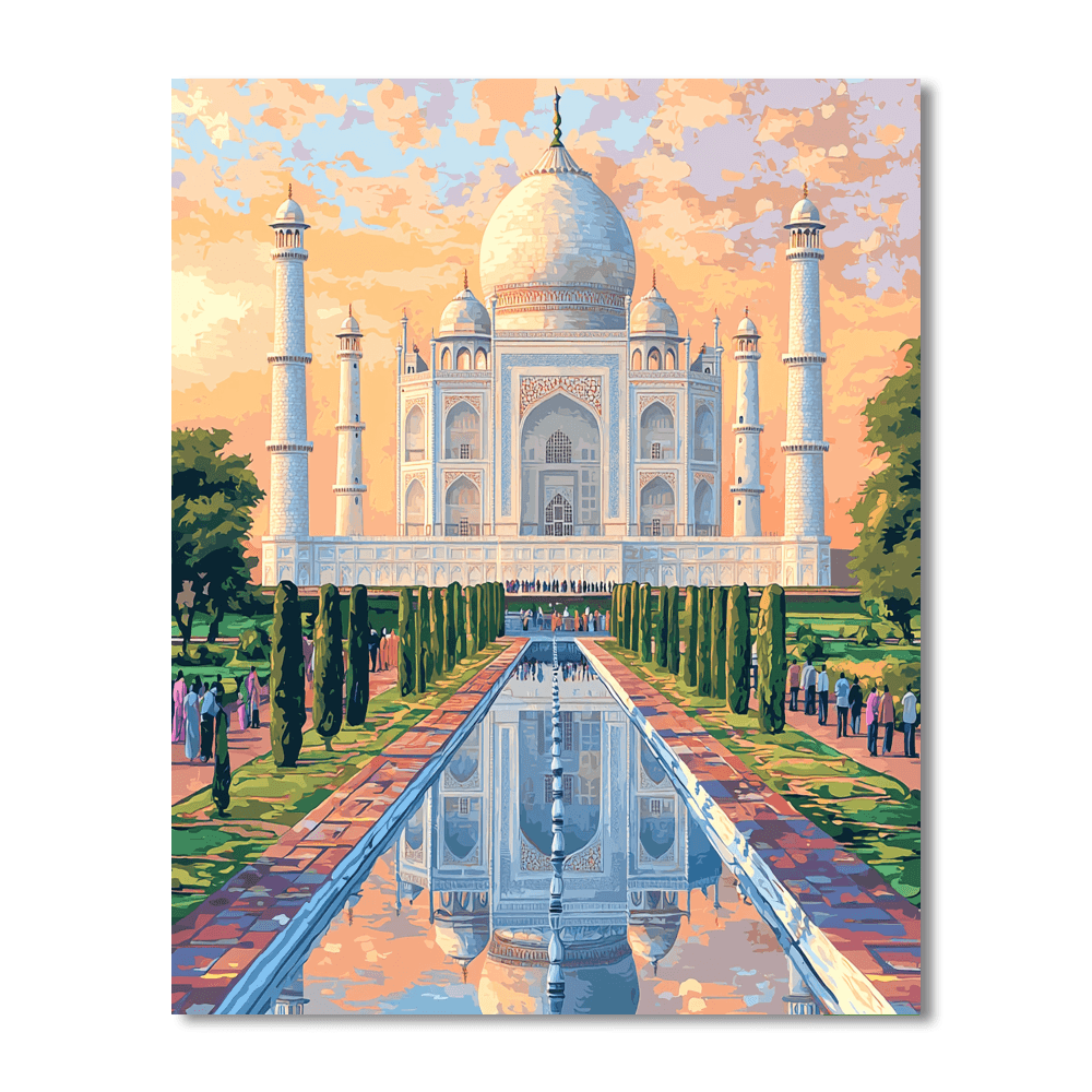 Taj Mahal Paint By Numbers